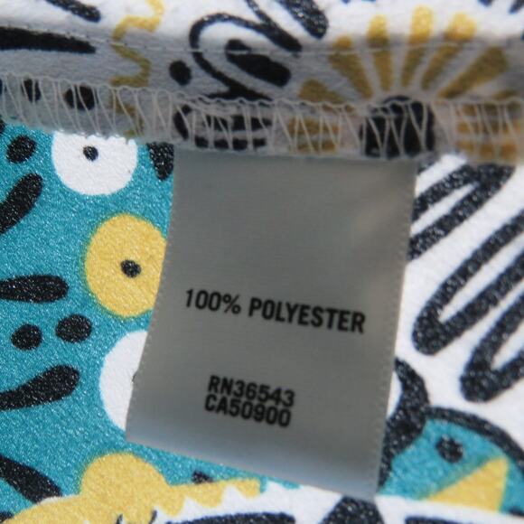 Van Heusen Blue Geometric Bohemian Sleeveless Top Extra Small - Picture 4 of 7